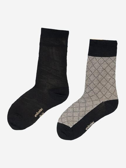 emilio adani Socke gemustert Schwarz