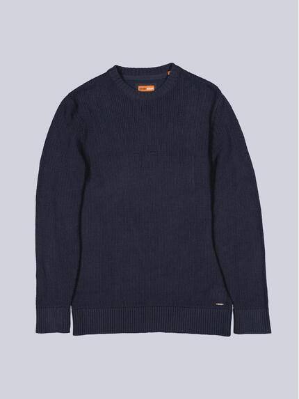 emilio adani Herren Pullover strukturiert Blau 39246