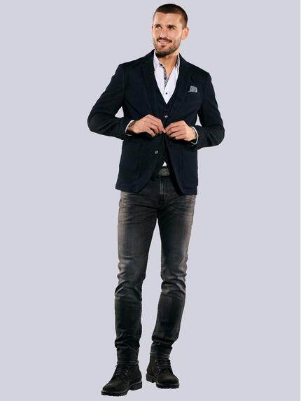 emilio adani Herren Sakko slim fit Schwarz 35263