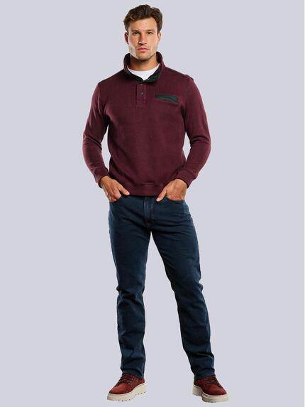 engbers Herren Sweatshirt Stehbund Bordeaux 33750 engbers Herren Sweatshirt Stehbund Bordeaux 33750