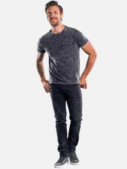 emilio adani Herren Außergewöhnlich gefärbtes Rundhals T-Shirt Grau 30188 emilio adani Herren Außergewöhnlich gefärbtes Rundhals T-Shirt Grau 30188