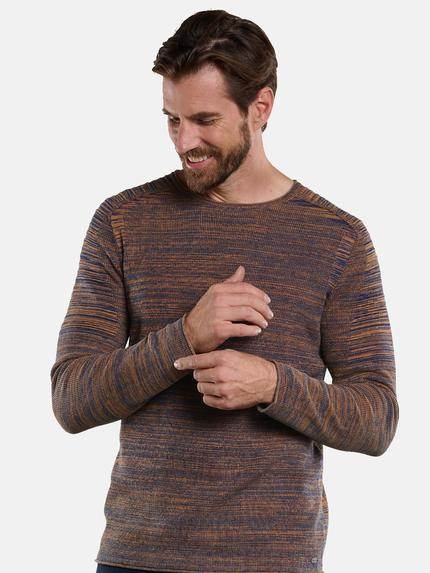 engbers Herren Pullover meliert Orange 34130 engbers Herren Pullover meliert Orange 34130