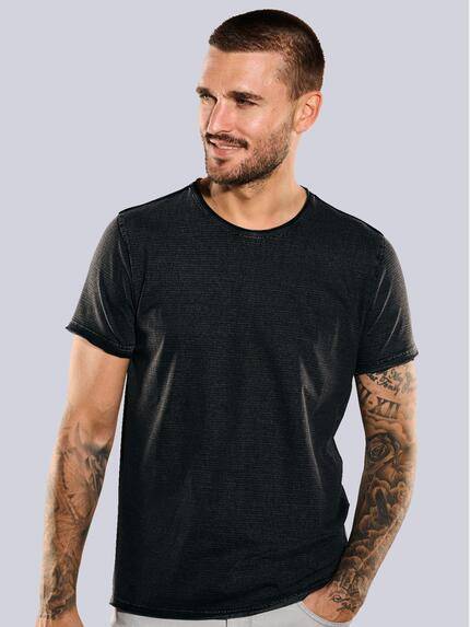 emilio adani Herren T-Shirt uni Schwarz 35352 emilio adani Herren T-Shirt uni Schwarz 35352