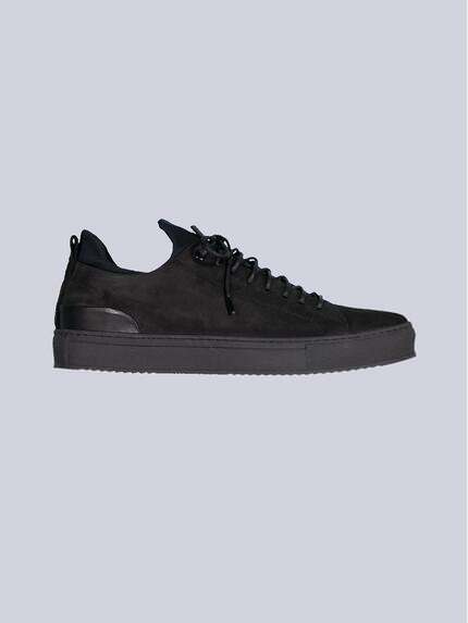 emilio adani Sneaker aus Nubuk-Leder Schwarz