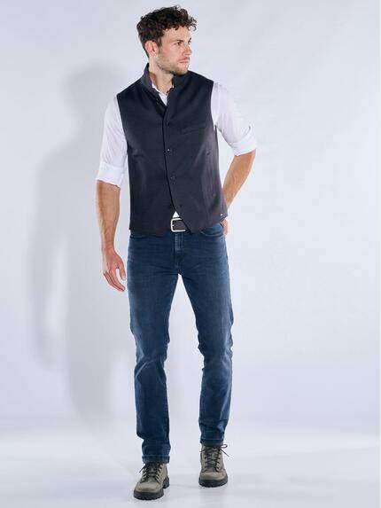 emilio adani Herren Sakko-Weste aus elastischem Warenmaterial Saphirblau 39142 emilio adani Herren Sakko-Weste aus elastischem Warenmaterial Saphirblau 39142