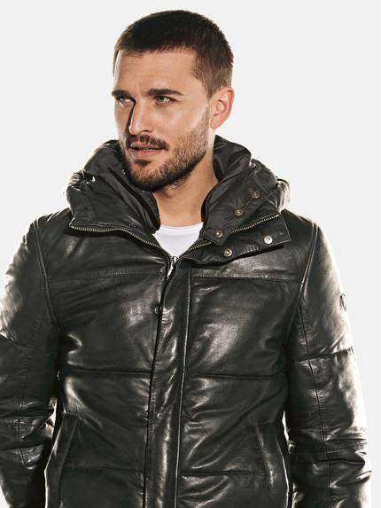 emilio adani Herren Lederjacke in Steppoptik Schwarz 31875 emilio adani Herren Lederjacke in Steppoptik Schwarz 31875