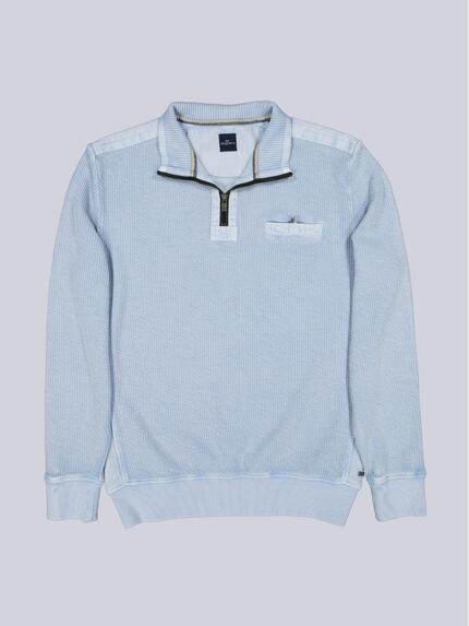 engbers Herren Sweatshirt strukturiert Hellblau 39533