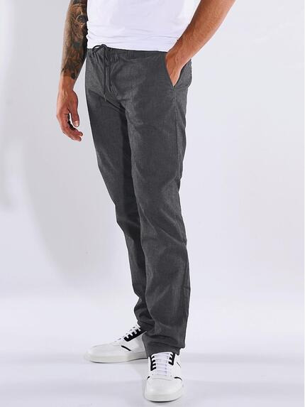 emilio adani Chino slim fit Dunkelgrau