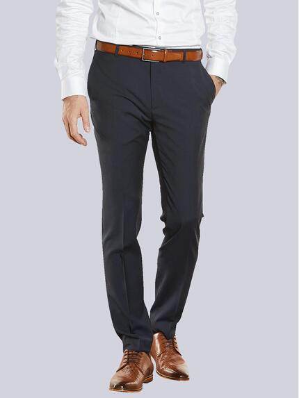emilio adani Anzug-Hose Slim Fit Saphirblau
