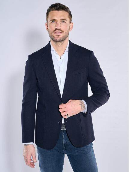 emilio adani Freizeit-Sakko slim fit Saphirblau