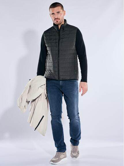 emilio adani Herren 2 in 1 Parkajacke Beige 40016