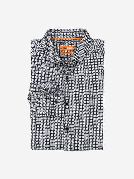 emilio adani Langarm-Hemd slim fit Anthrazit
