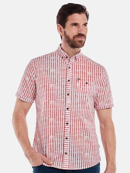 engbers Herren Kurzarm-Hemd gemustert Rot 35139 engbers Herren Kurzarm-Hemd gemustert Rot 35139