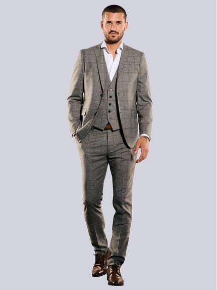 emilio adani Herren Anzug-Sakko slim fit Braun 35381 emilio adani Herren Anzug-Sakko slim fit Braun 35381