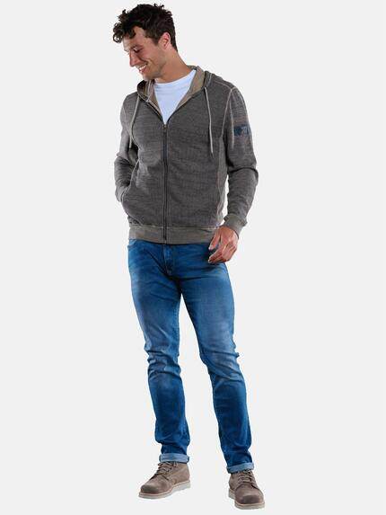 engbers Herren Sweatjacke mit Kapuze Indigoblau 33737