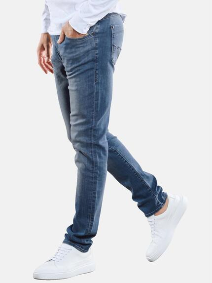 emilio adani Jeans mit authentischer Waschung Taubenblau
