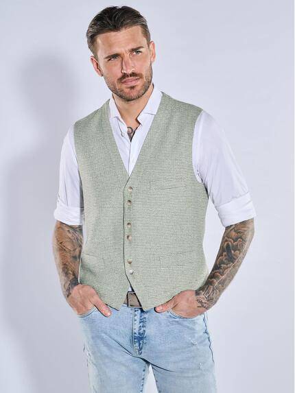 emilio adani Sakko-Weste slim fit Khaki