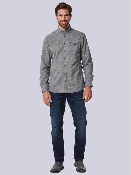 engbers Herren Langarm-Hemd uni Grau 35220 engbers Herren Langarm-Hemd uni Grau 35220