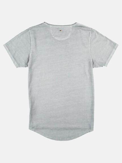 emilio adani Herren Statement-Print T-Shirt Grau 27313 emilio adani Herren Statement-Print T-Shirt Grau 27313