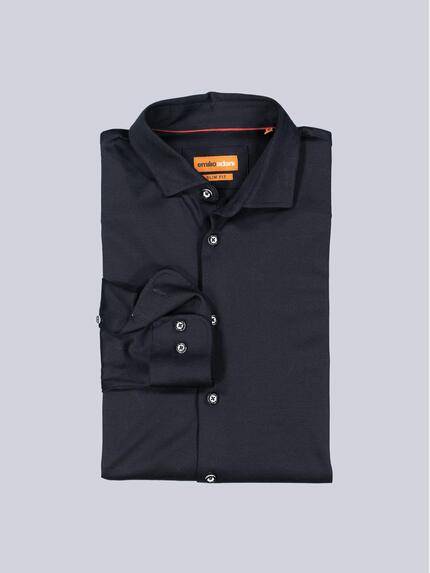 emilio adani Herren Jersey-Hemd Langarm Schwarz 35162 emilio adani Herren Jersey-Hemd Langarm Schwarz 35162