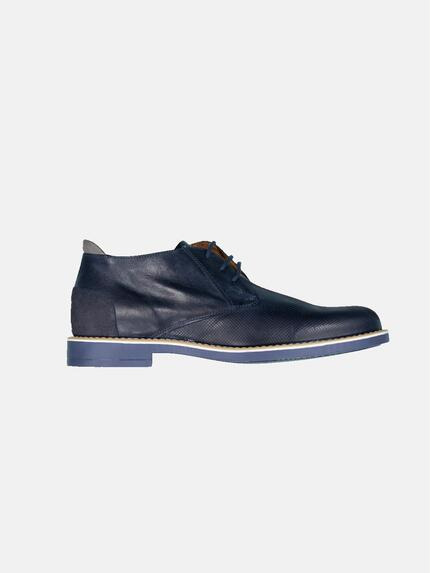 engbers Boots aus Leder Saphirblau