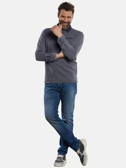 engbers Herren Poloshirt langarm Grau 32787 engbers Herren Poloshirt langarm Grau 32787
