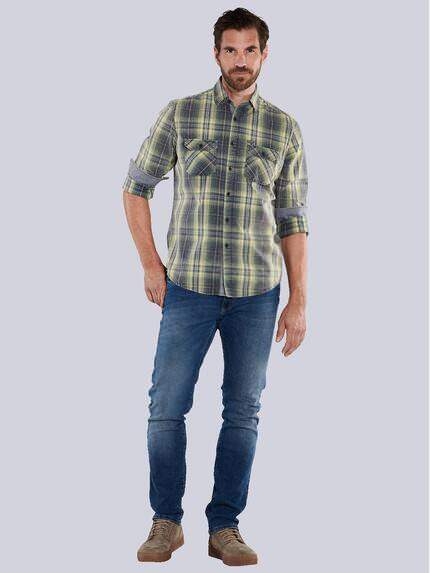 engbers Herren Langarm-Hemd kariert Gelb 35529 engbers Herren Langarm-Hemd kariert Gelb 35529