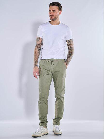 emilio adani Herren Chino regular Grün 39000