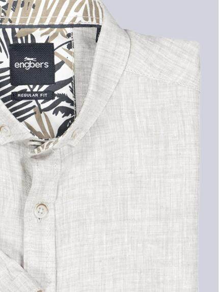 engbers Herren Kurzarm-Hemd aus Leinen Sand 38200 engbers Herren Kurzarm-Hemd aus Leinen Sand 38200