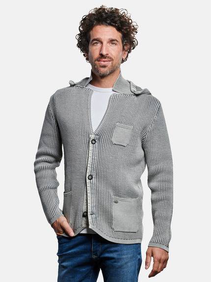 engbers Stricksakko Silbergrau