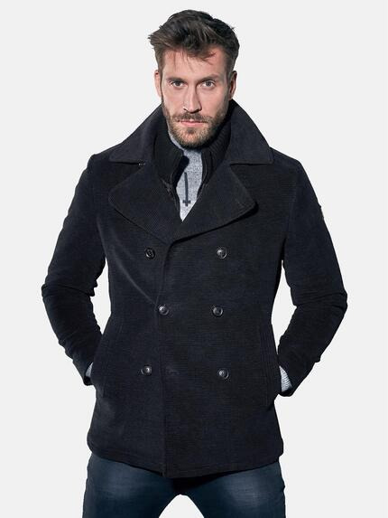 emilio adani Zweireihige Cabanjacke Schwarz