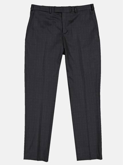 emilio adani Herren Anzug-Hose dezent kariert Schwarz 33687