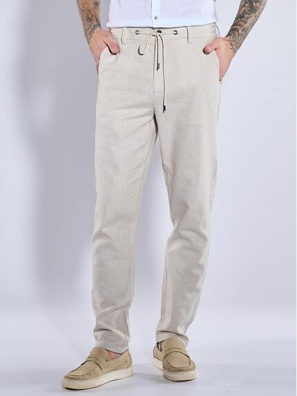 emilio adani Anzug-Hose slim fit Beige