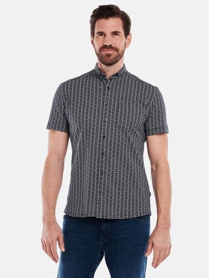 engbers Kurzarm-Hemd slim fit Saphirblau