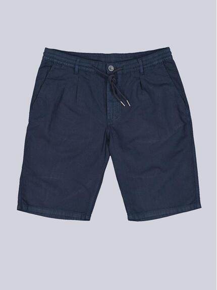 engbers Herren Chino-Bermuda mit Tunnelzug Marineblau 38941