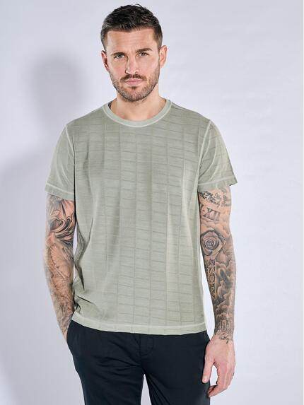 emilio adani T-Shirt strukturiert Oliv