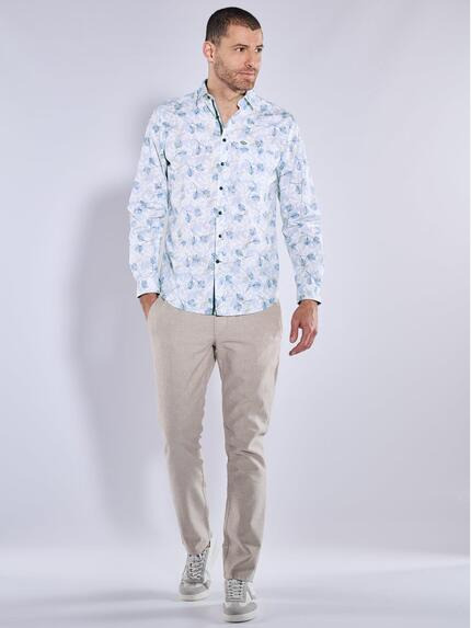 engbers Herren Langarm-Hemd gemustert Hellblau 36562 engbers Herren Langarm-Hemd gemustert Hellblau 36562