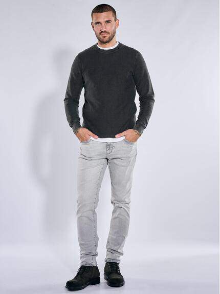 emilio adani Herren Longsleeve mit Rundhalsausschnitt Anthrazit 41401 emilio adani Herren Longsleeve mit Rundhalsausschnitt Anthrazit 41401