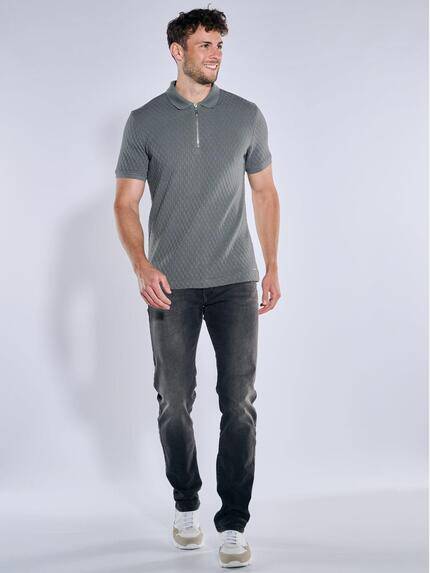 emilio adani Herren Polo-Shirt uni Türkis 39215