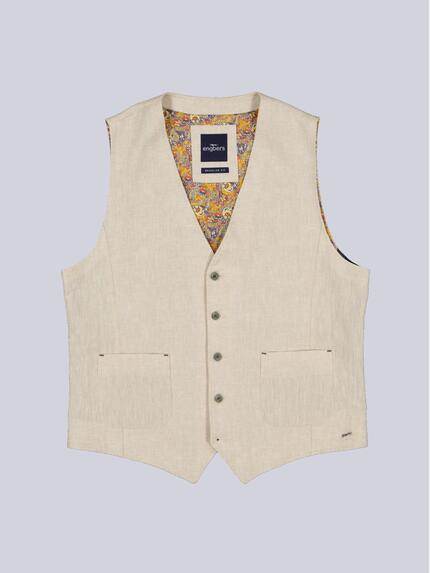 engbers Herren Sakko-Weste mit Leinenanteil Beige 36558 engbers Herren Sakko-Weste mit Leinenanteil Beige 36558