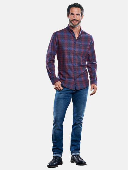 engbers Herren Außergewöhnliches Karohemd Rot 30841 engbers Herren Außergewöhnliches Karohemd Rot 30841