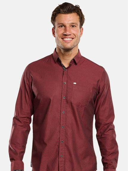 engbers Herren Langarm-Hemd strukturiert Rot 34191 engbers Herren Langarm-Hemd strukturiert Rot 34191