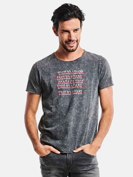 emilio adani Rundhals T-Shirt Anthrazit