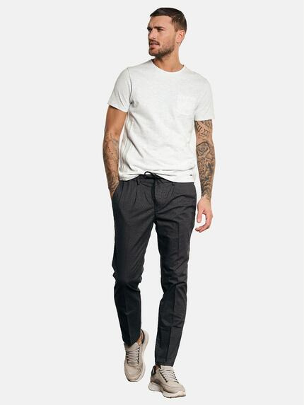 emilio adani Herren T-Shirt strukturiert Grau 32703