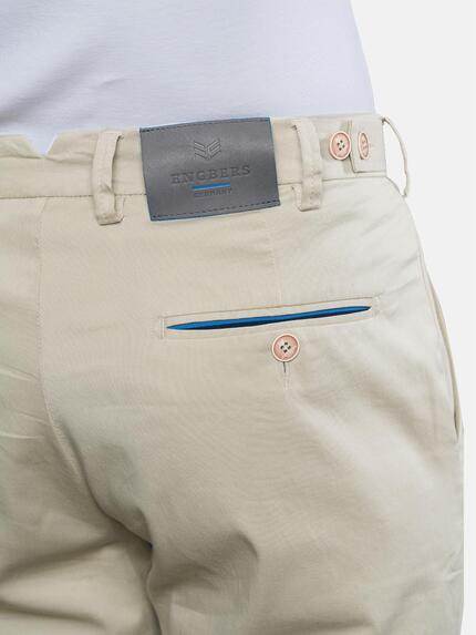 ENGBERS GERMANY Herren Elastische Slim Fit Chino Sand 31579 ENGBERS GERMANY Herren Elastische Slim Fit Chino Sand 31579