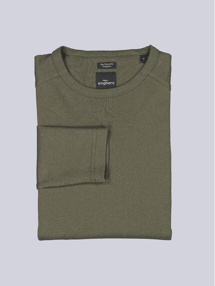 engbers Herren Langarm-Shirt "My Favorite" organic Oliv 39260 engbers Herren Langarm-Shirt "My Favorite" organic Oliv 39260