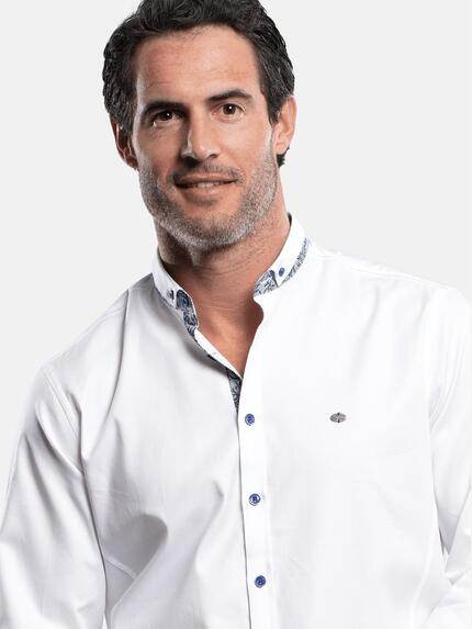 engbers Herren Hemd uni Reinweiss 28957