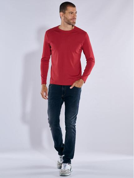 engbers Herren Langarm-Shirt "My Favorite" organic Rot 37763 engbers Herren Langarm-Shirt "My Favorite" organic Rot 37763