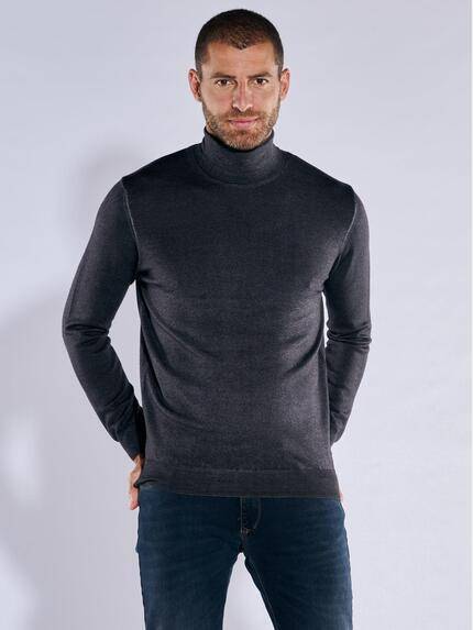 engbers Pullover mit Rollkragen Schwarz