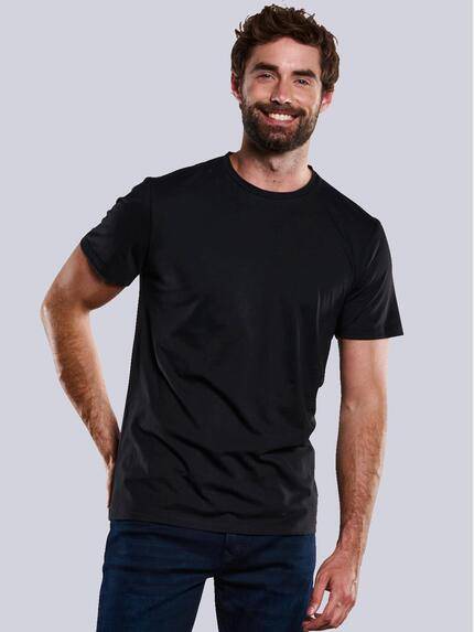 ENGBERS GERMANY T-Shirt aus wertiger Supima Baumwolle Schwarz
